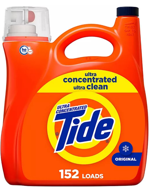 Tide Ultra Concentrated Liquid Laundry Detergent, Original, 152 loads 170 fl.