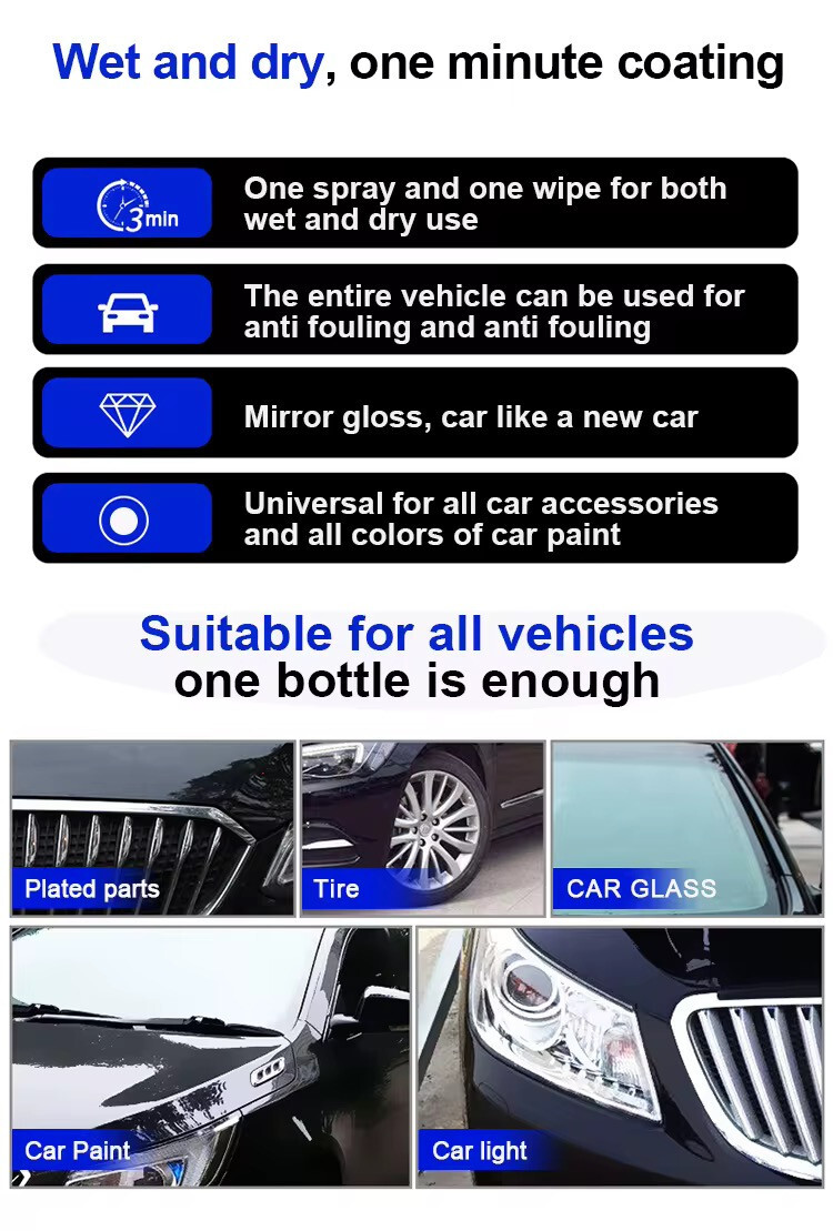 Ogas CP231 200ml H9 Car Polish Super Hydrophobic High Gloss Ceramic Coating