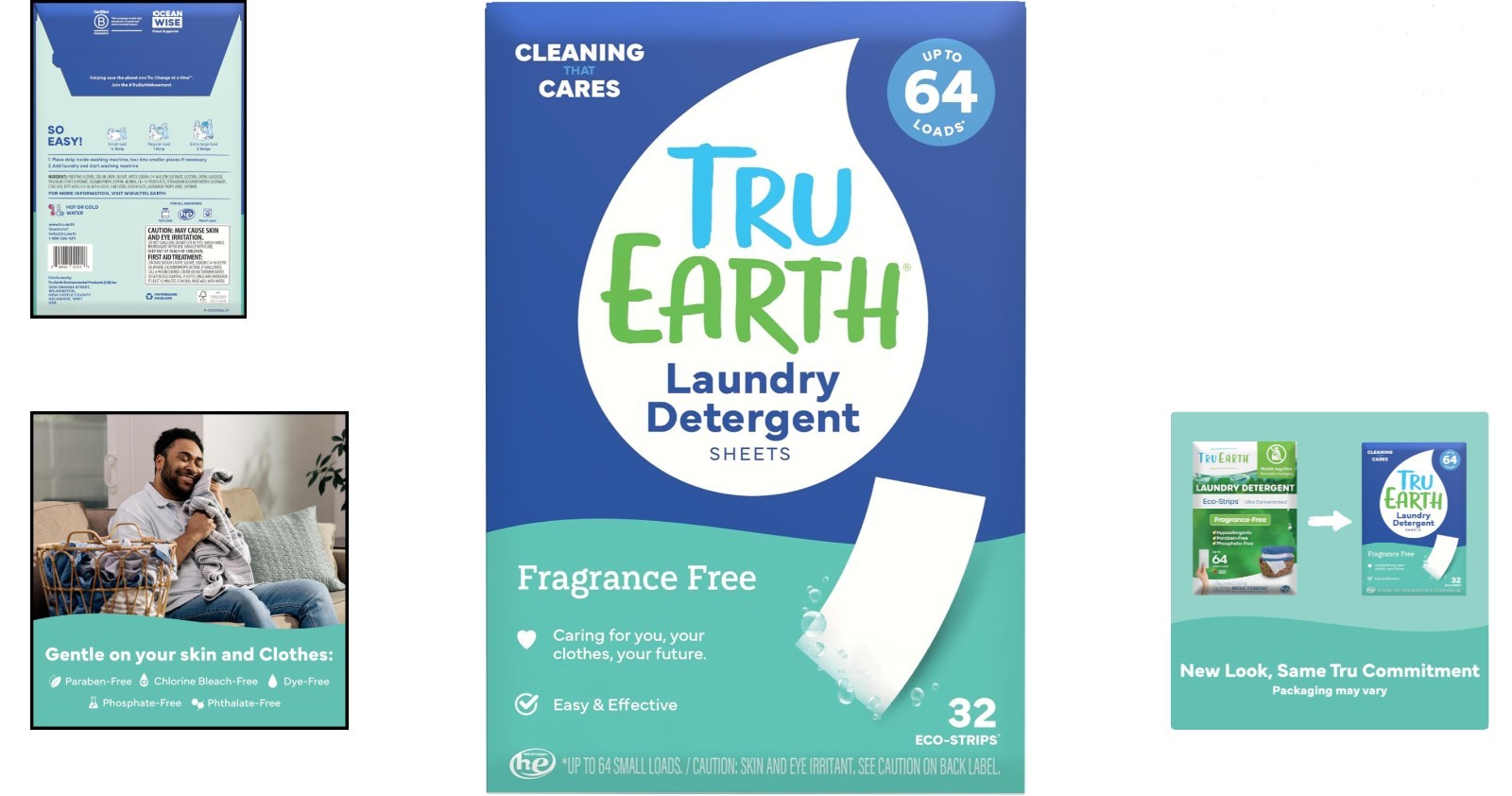 Travel-Friendly Hypoallergenic Laundry Strips – 32 Sheets, Eco-Friendly Choice