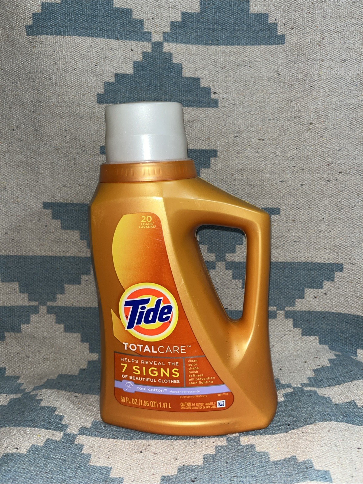 Tide Total Care Cool Cotton Laundry Detergent Cool Cotton 20 Loads 50oz New HTF