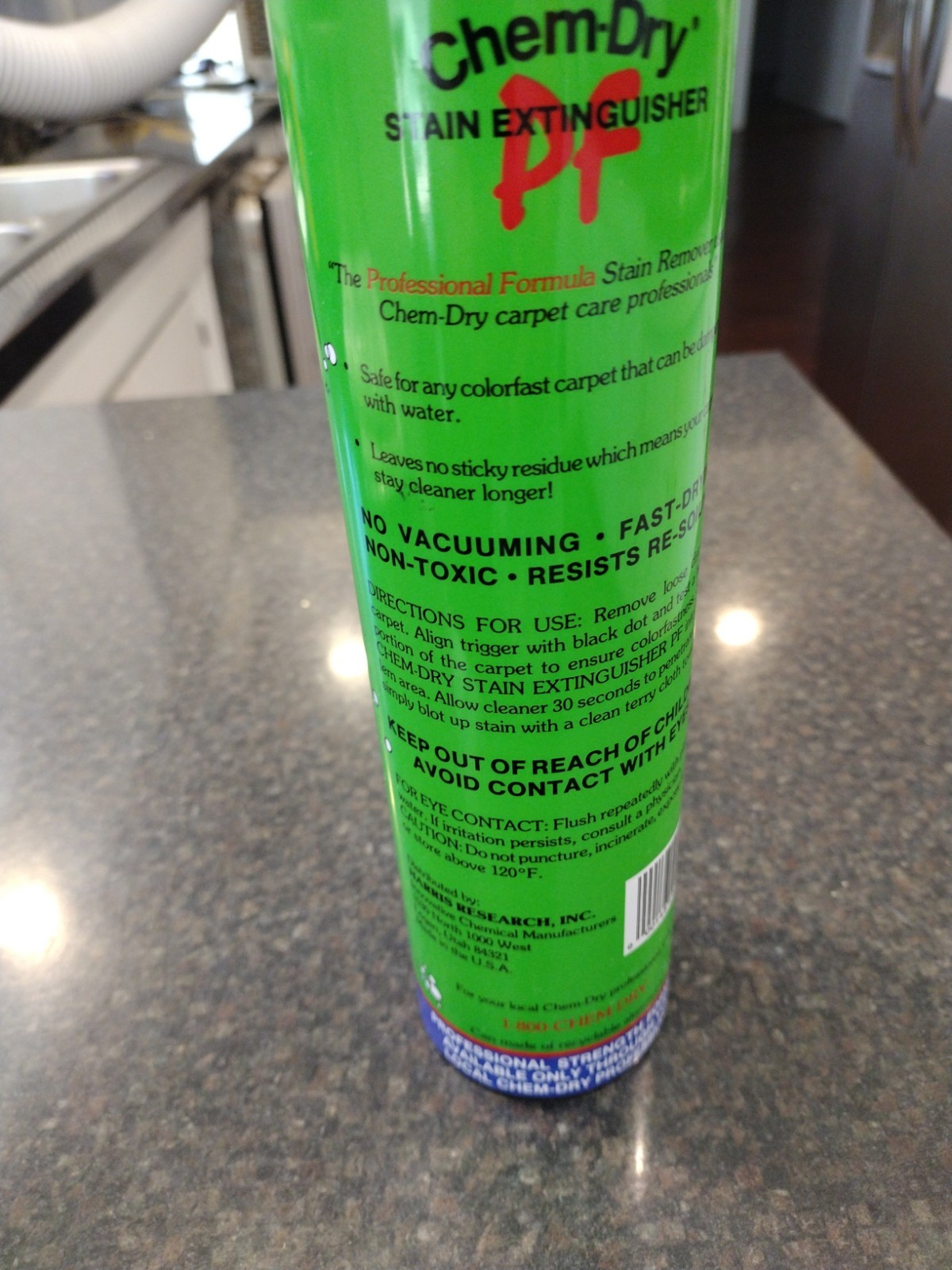 Vintage Chem Dry Stain Extinguisher 22oz Big Carpet Cleaner RARE!! 95% Full