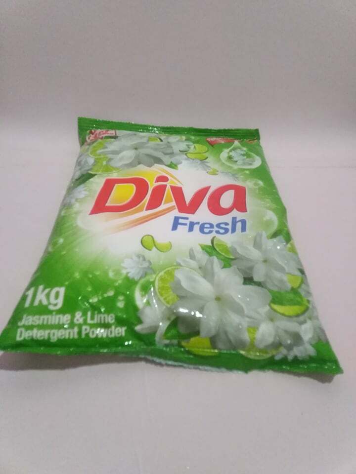 Diva Jasmine & Lime Detergent washing Powder 1kg home care clean new fragrance