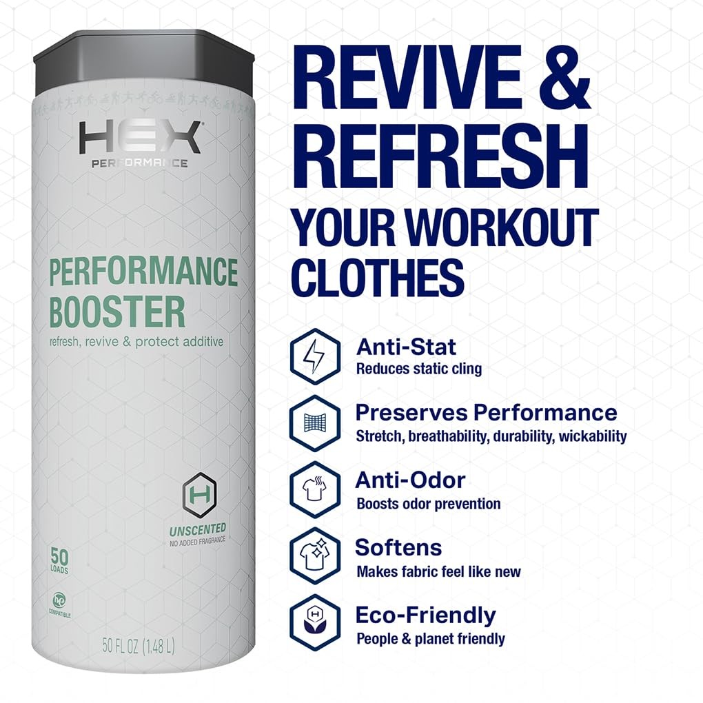 HEX Performance Fabric Booster, Unscented, 100 Loads (Pack of 2) – Activewear Fa