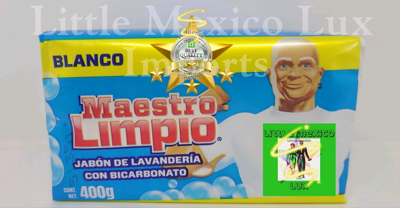 Maestro Limpio 400 g / Mr Clean 14 oz | Jabón de Barra Mexicana / Laundry Bar