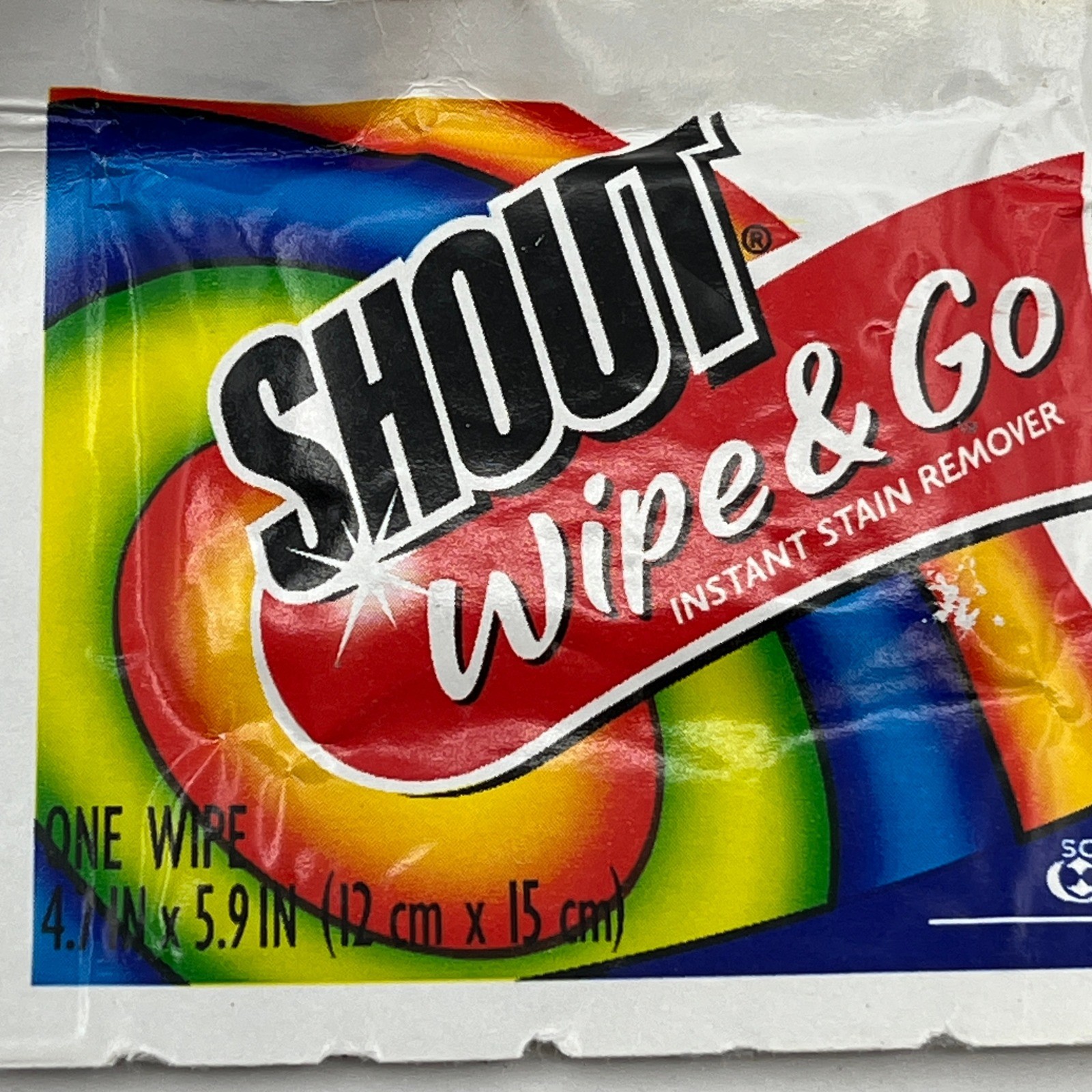 15 Vintage Shout Wipe & Go Instant Stain Remover Towelette Packets 1997 and 2008
