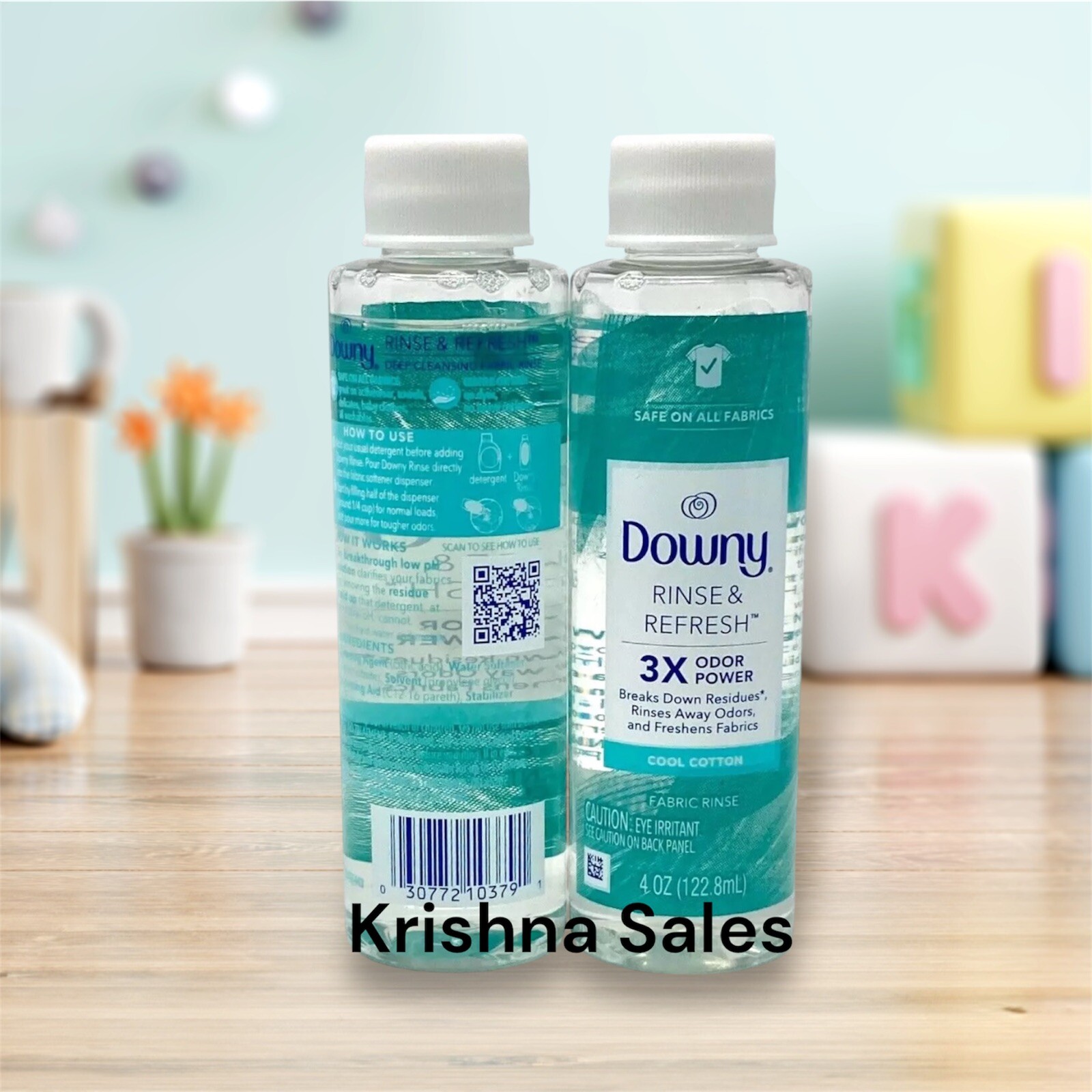 Downy Rinse & Refresh 3x Odor Power – Cool Cotton – 4oz – Lot of 2