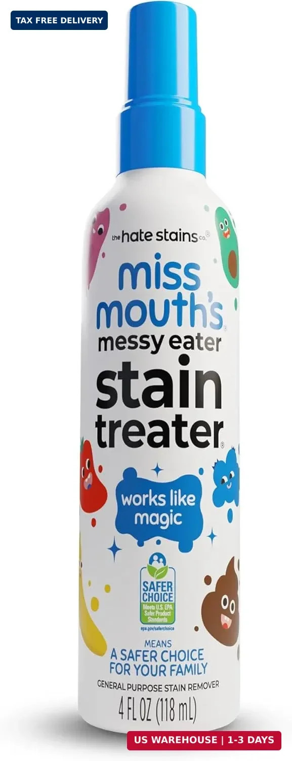 Miss Mouth’s Messy Eater Stain Treater Spray, Laundry Stain Remover, 4 Oz | Newb