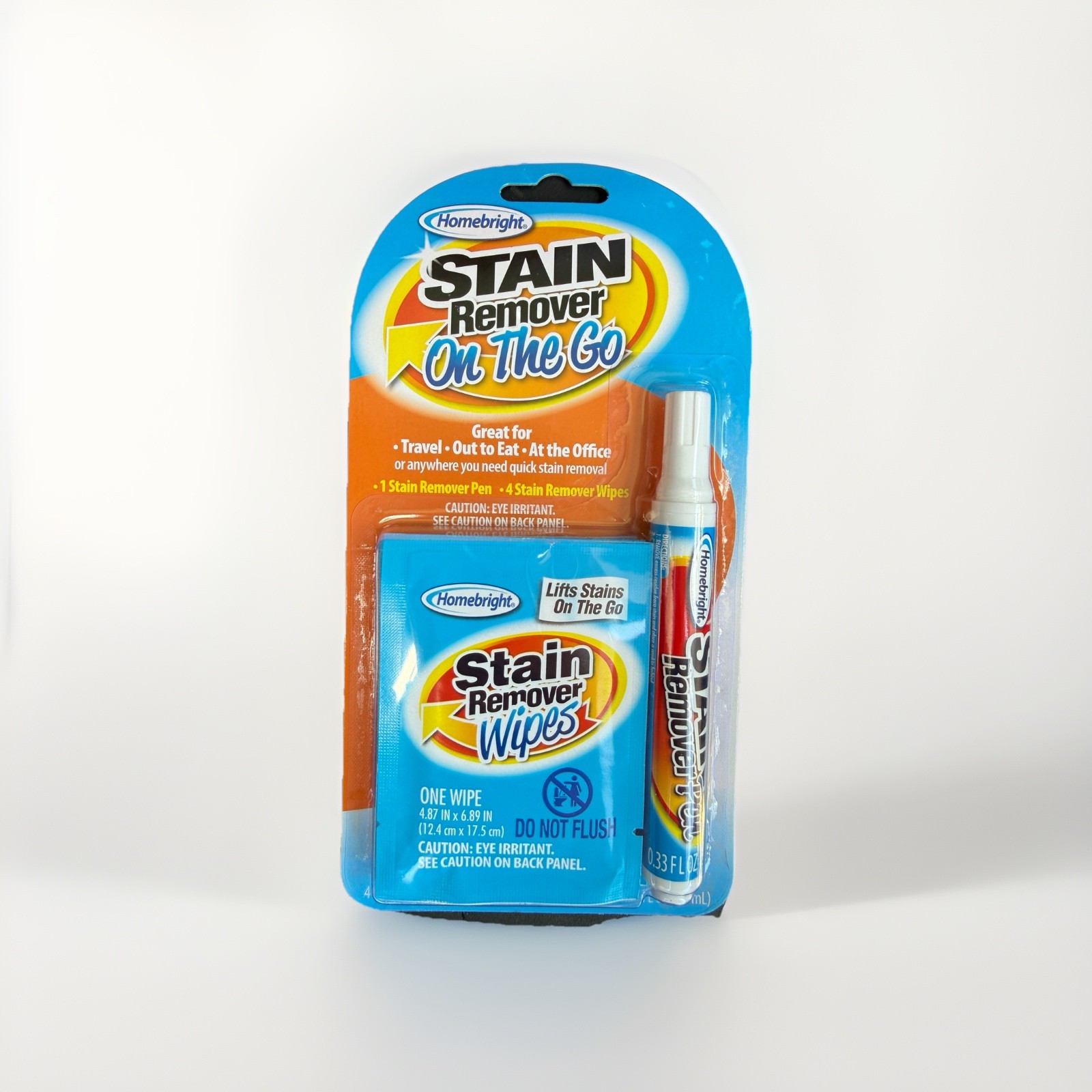 Homebright Stain Remover On The Go Stain Remover Wipes and Pen
