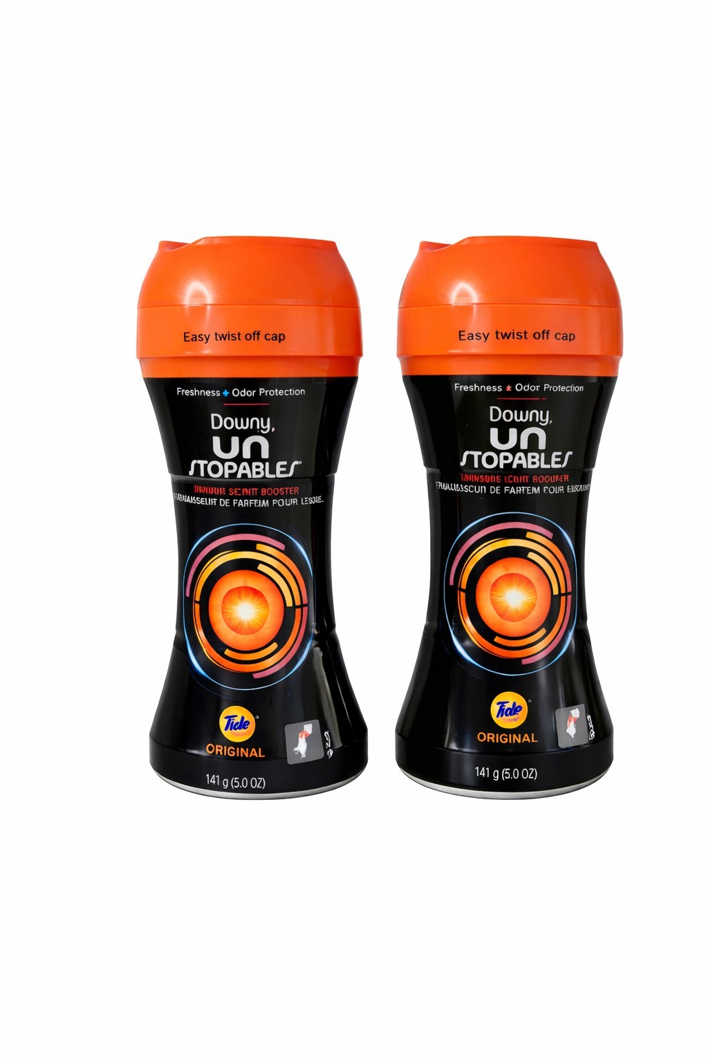 (2) Downy Unstopables Tide Original In Wash Scent Booster Beads 5.7 OZ Each