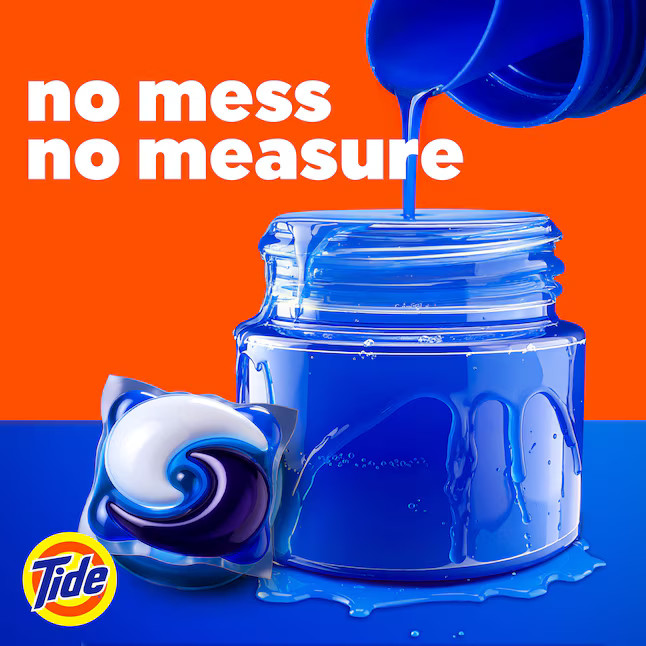 Tide Power Pods + Ultra OXI Heavy Duty Original HE Laundry Detergent 45 ct