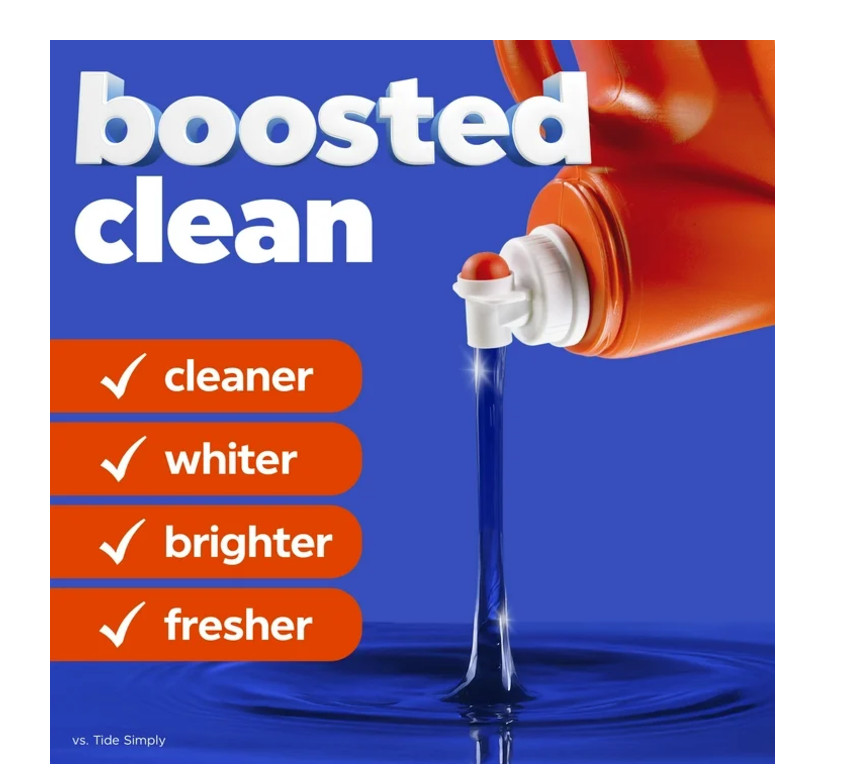 Tide Laundry Detergent Liquid, Original Scent, 132 fl oz, 100 Loads, HE Compatib