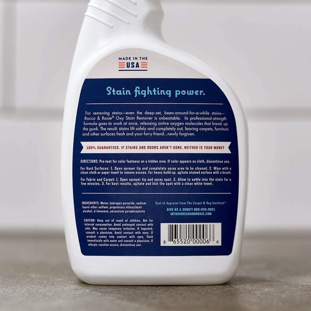 Oxygen Stain Remover Spray Carpet Upholstery Mattress Pet Stain Cleaner