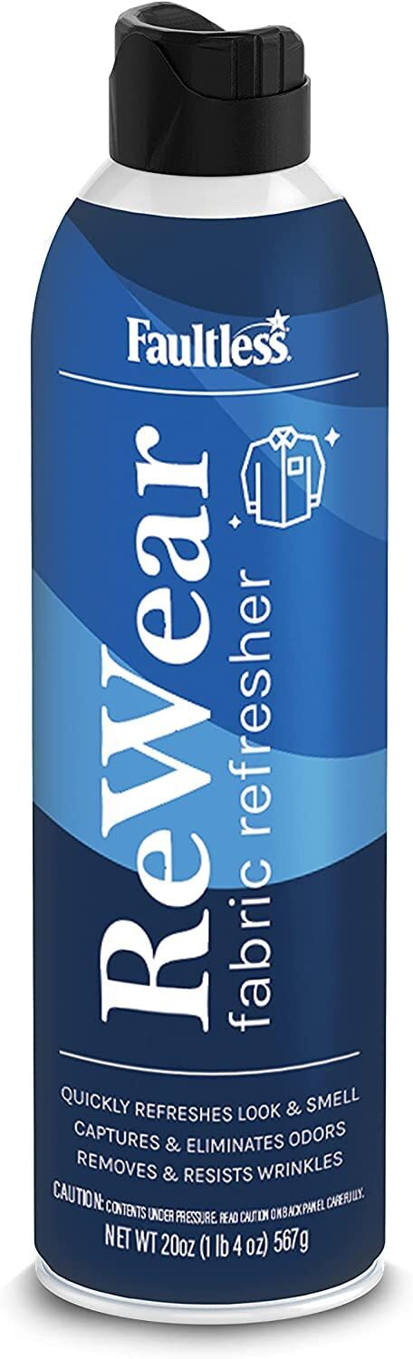 Faultless ReWear Dry Wash Spray 20oz Pack of 2 Fabric Refresher Odor Eliminator