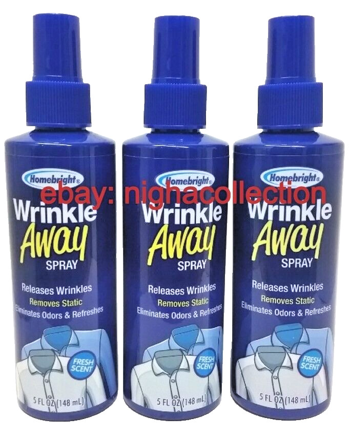 ( Lot 3 ) H.bright Wrinkle Away Clothing Spray 5 Oz Each