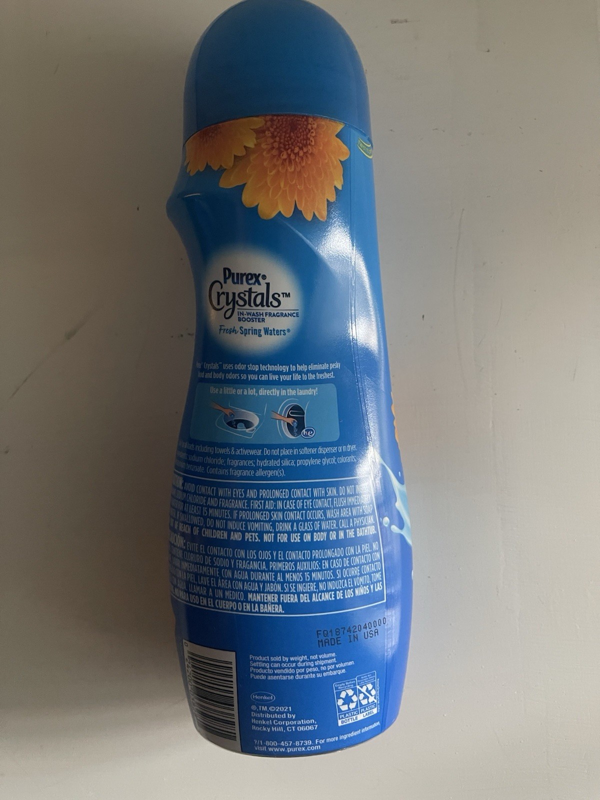 Purex Crystals In-Wash Fragrance and Scent Booster, Fresh Spring Waters,39 Ounce