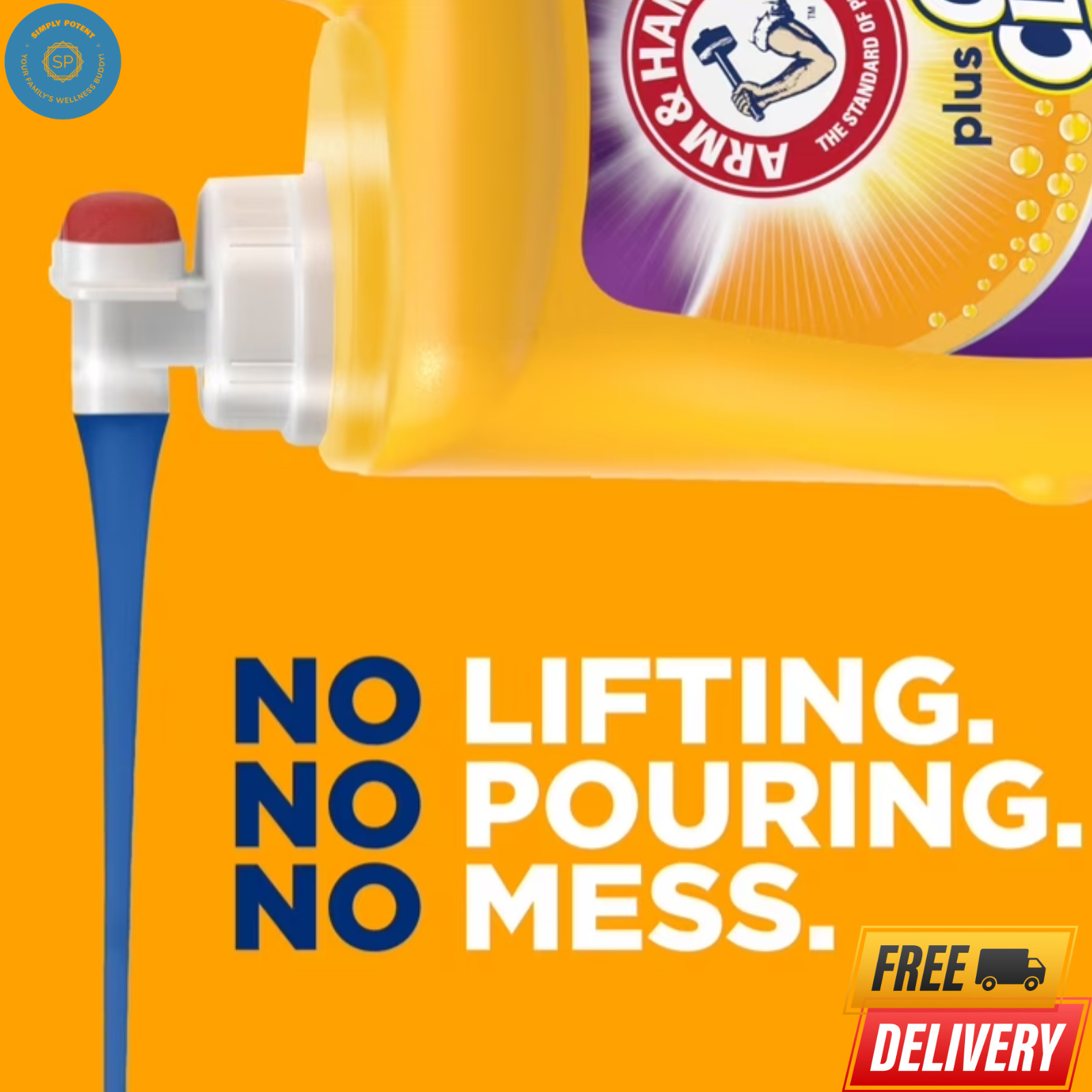 ARM & HAMMER OxiClean Odor Blasters Liquid Detergent, Fresh Burst, 200.2 Fl Oz