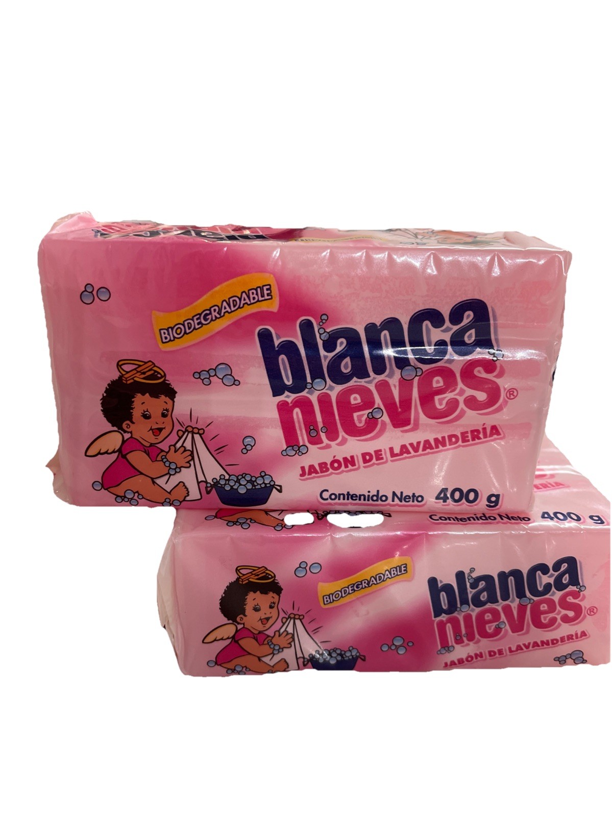 6 PACK BLANCA NIEVES JABON EN BARRA ROPA LAUNDRY BAR DETERGENTE SOAP 400g each