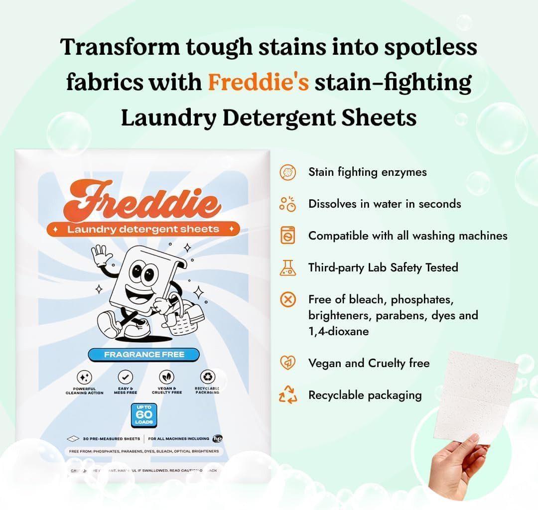 Laundry Detergent Sheets – Recyclable Packaging – No Mess Strips (Value Box (180