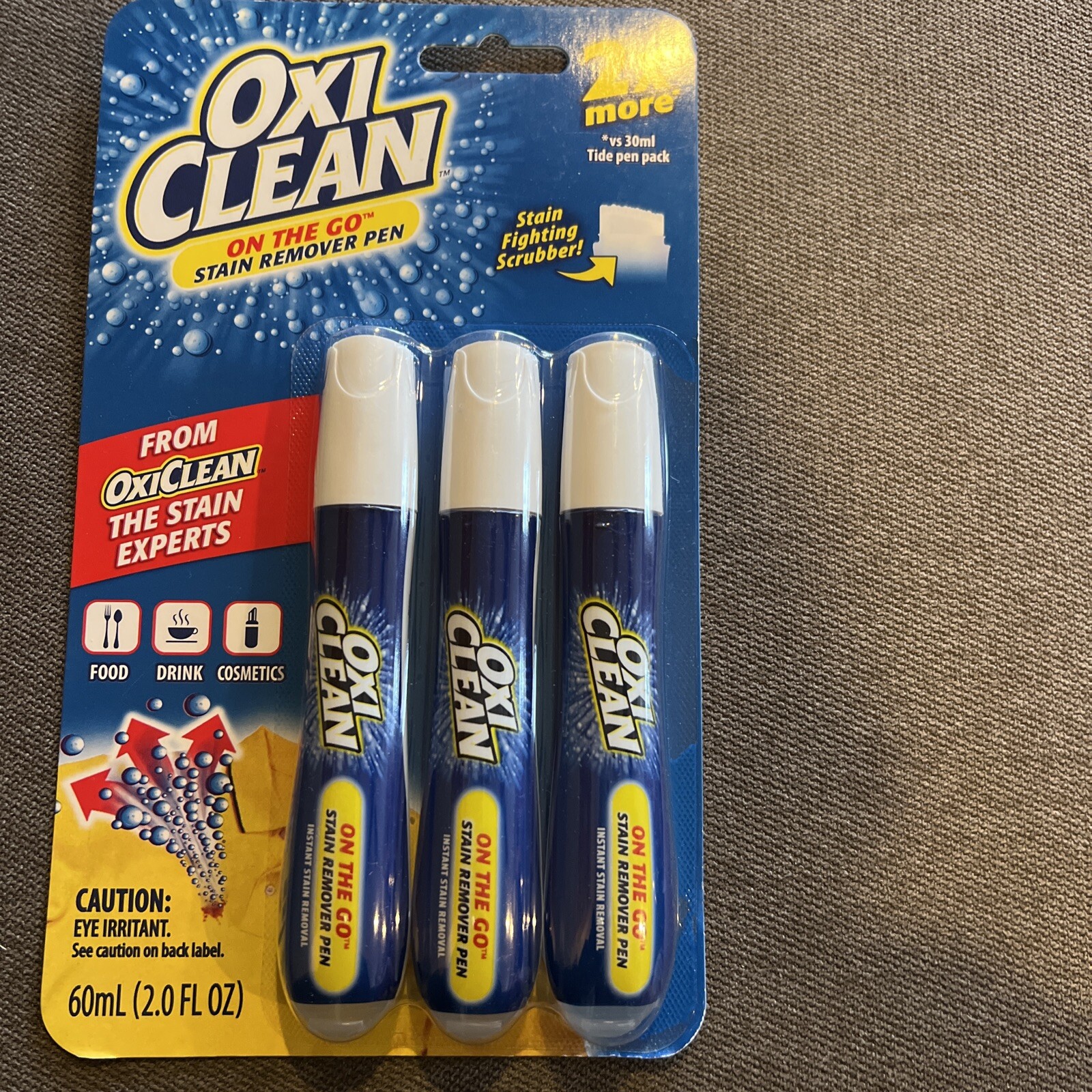 OxiClean On The Go Stain Remover Scrubber Pen for Clothes and Fabric HTF
