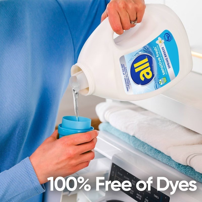 All Sensitive Fresh Spring Breeze Hypoallergenic HE Liquid Laundry Detergent