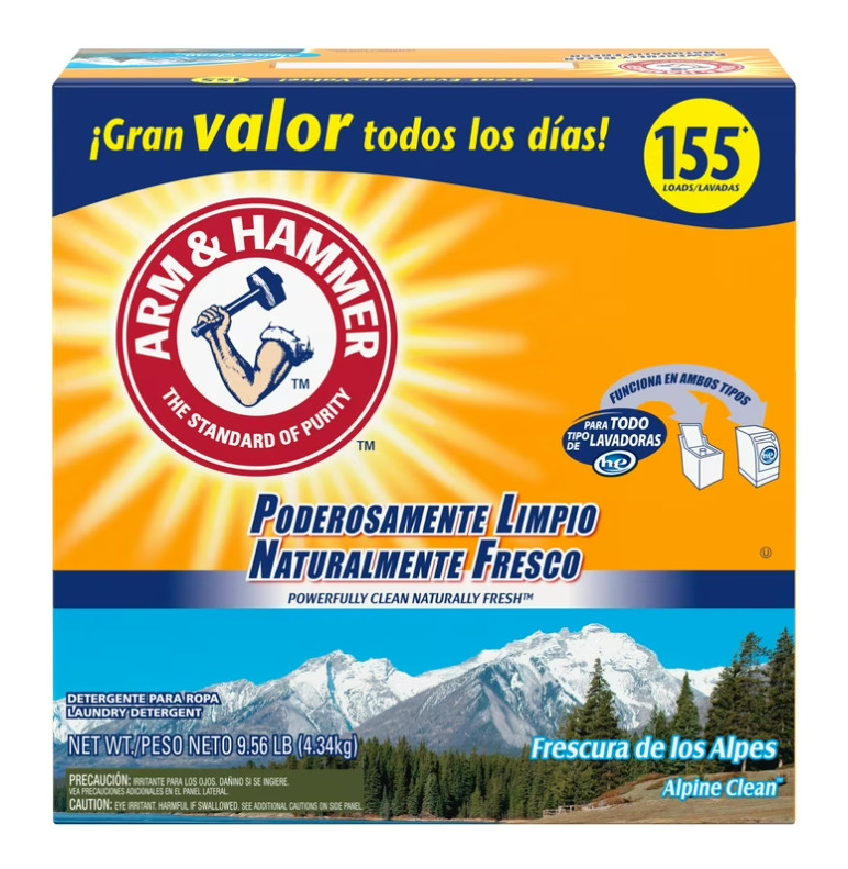 Powder Laundry Detergent, Alpine Clean, 9.56 lb, 155 Loads