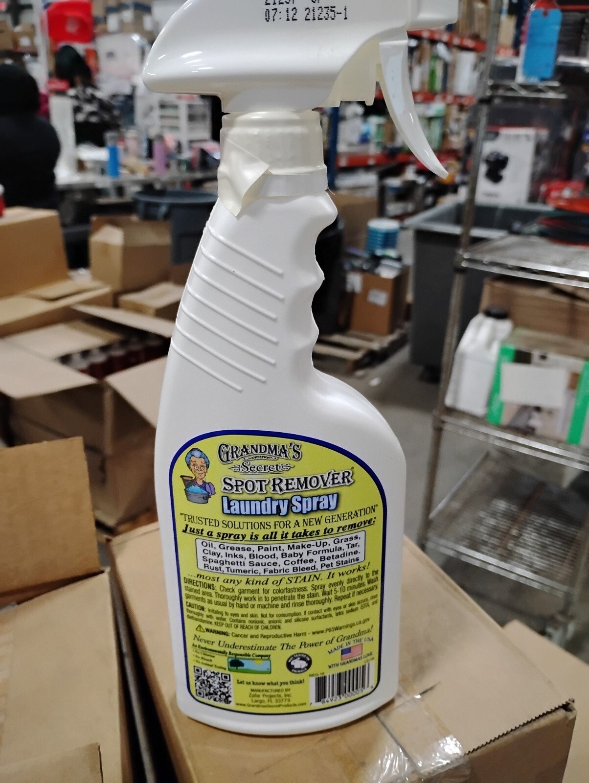 Grandma’s Secret Spot Remover Laundry Spray, Any Kind of Stain, 16 Oz