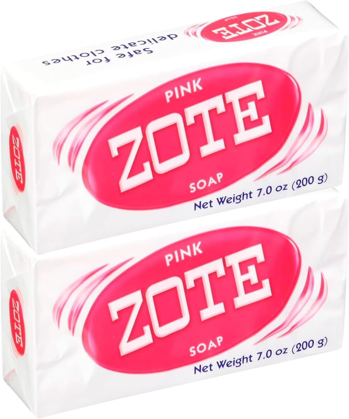 Zote Pink Laundry Soap Washing Clothes Detergent 7 oz -2 Bar