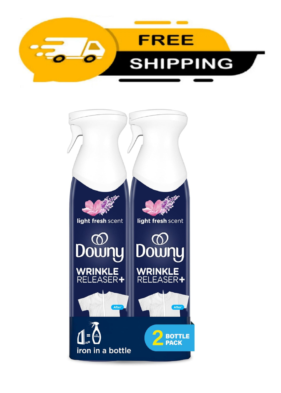 Downy Wrinkle Releaser Spray | All In One 9.7 Ounce (Pack of 2)