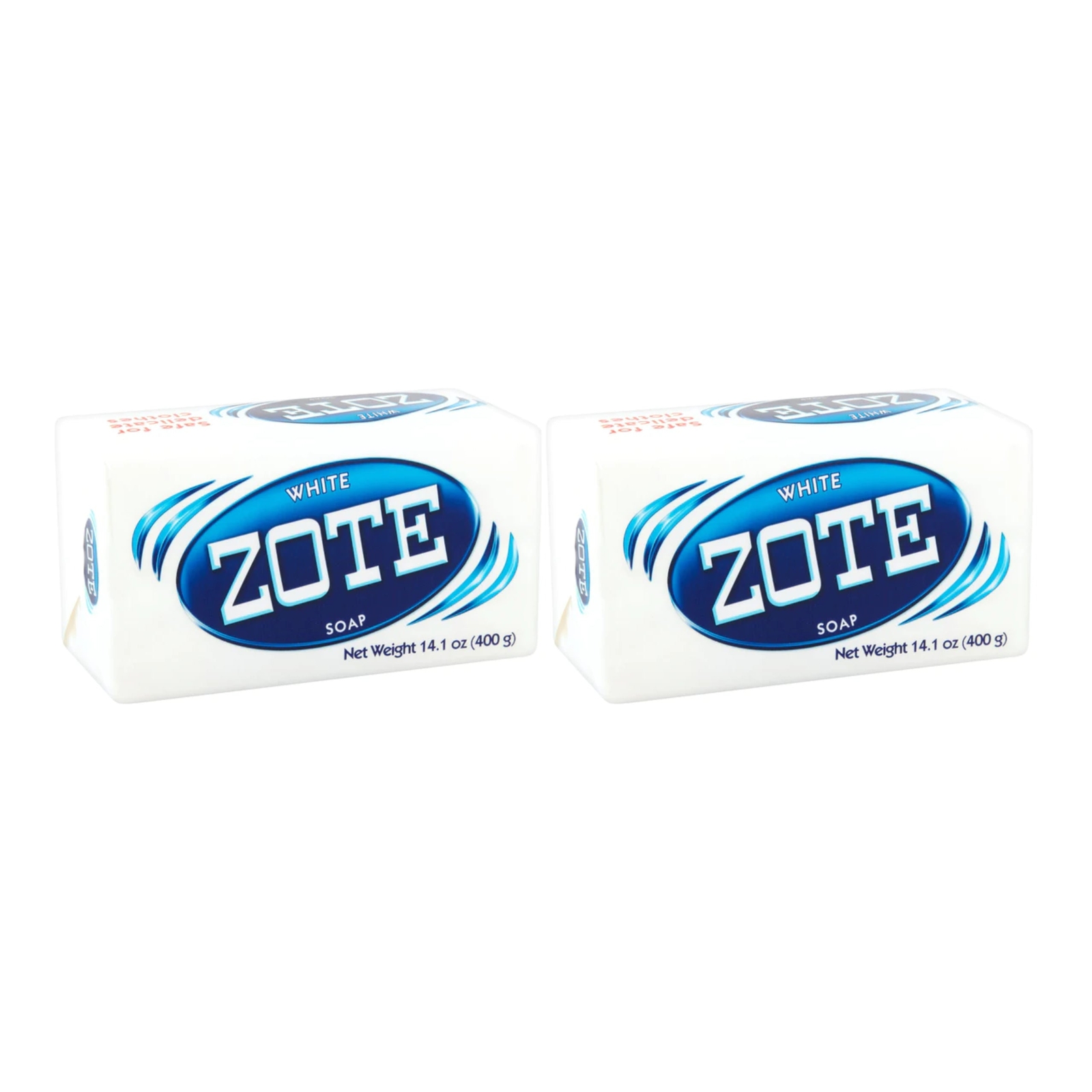 White Zote Laundry Bar Soap, 14.1oz (400g) (Pack of 2)
