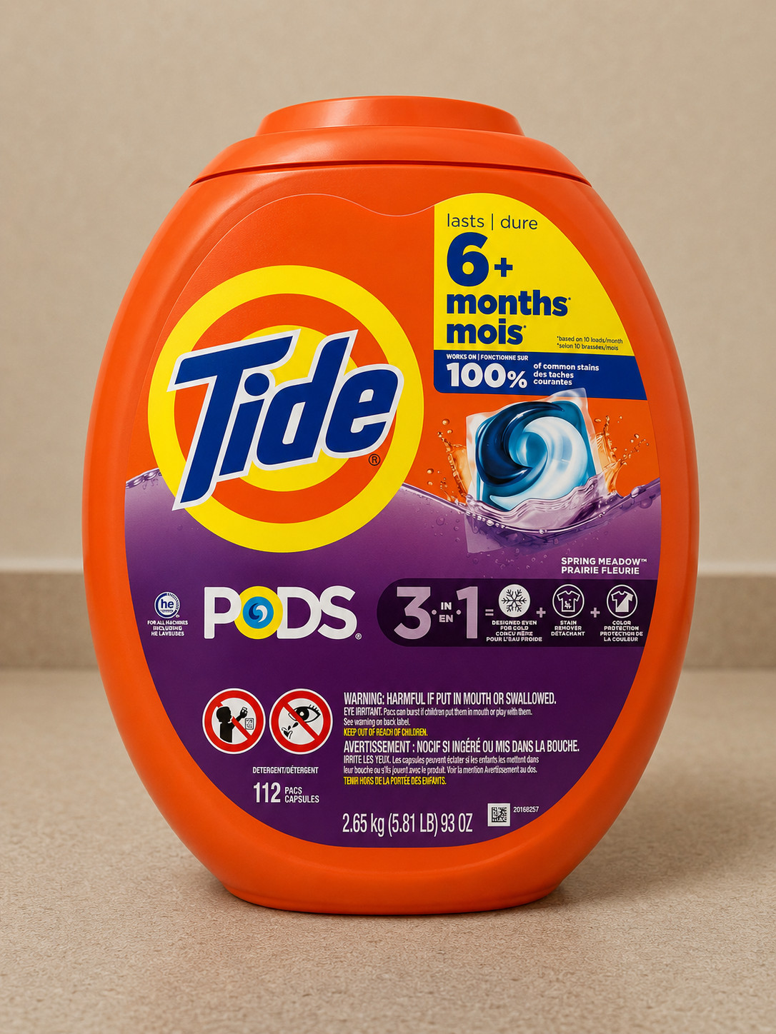 Tide PODS Laundry Detergent Pacs Spring Meadow Scent 112 Count