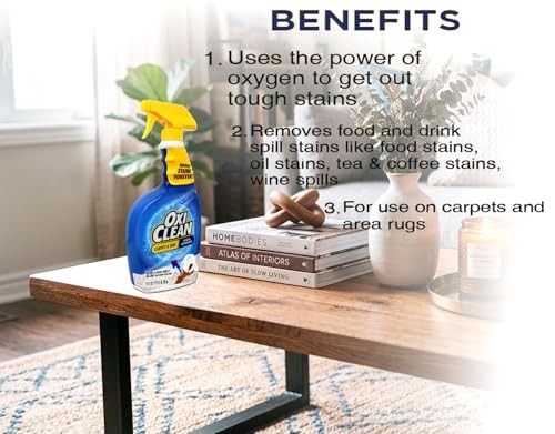 OxiClean Carpet Stain Remover Liquid 24oz Fresh Scent Low Odor