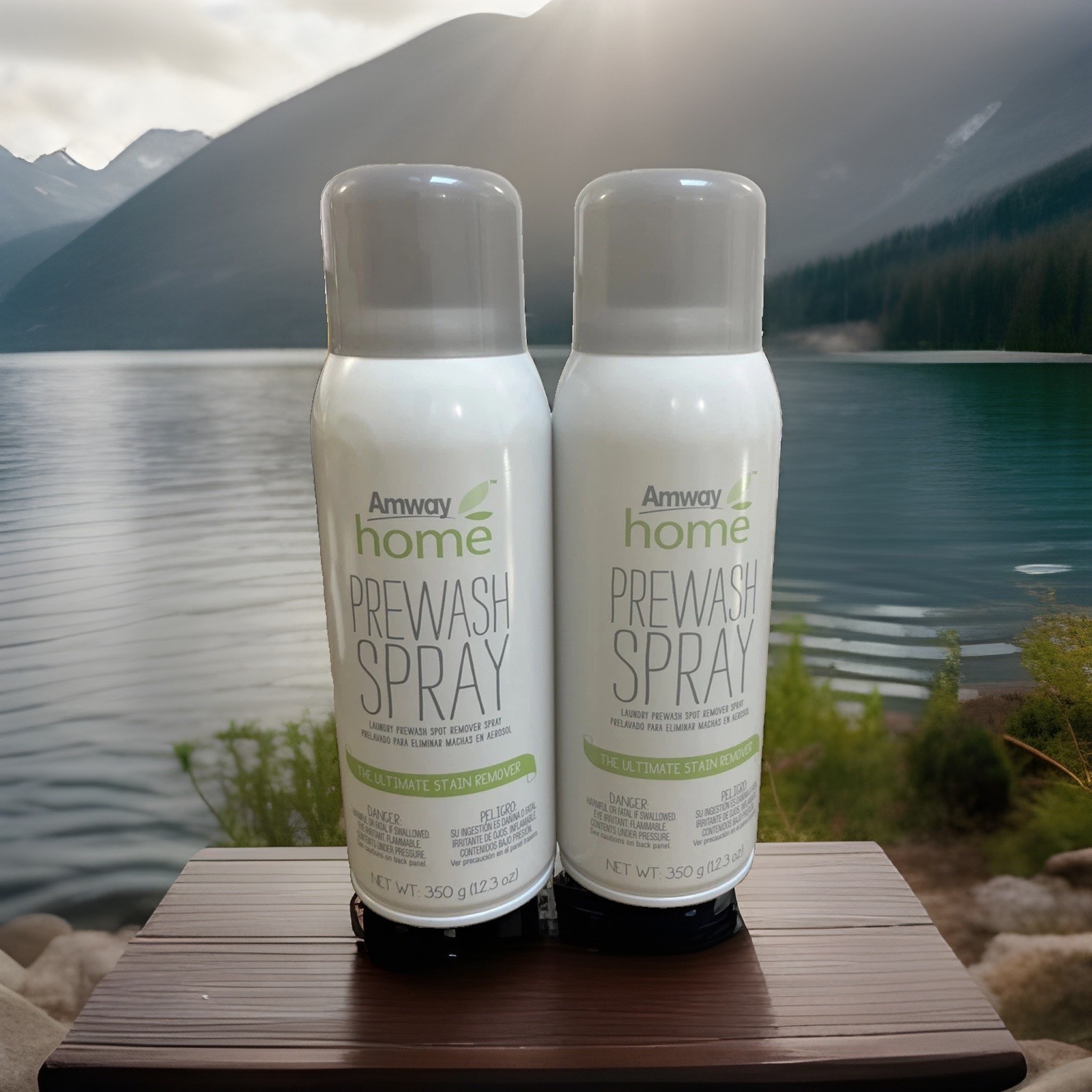 FREE SHIPPING – Lot of 2 Amway Home Prewash Spray ULTIMATE Laundry Stain Remover