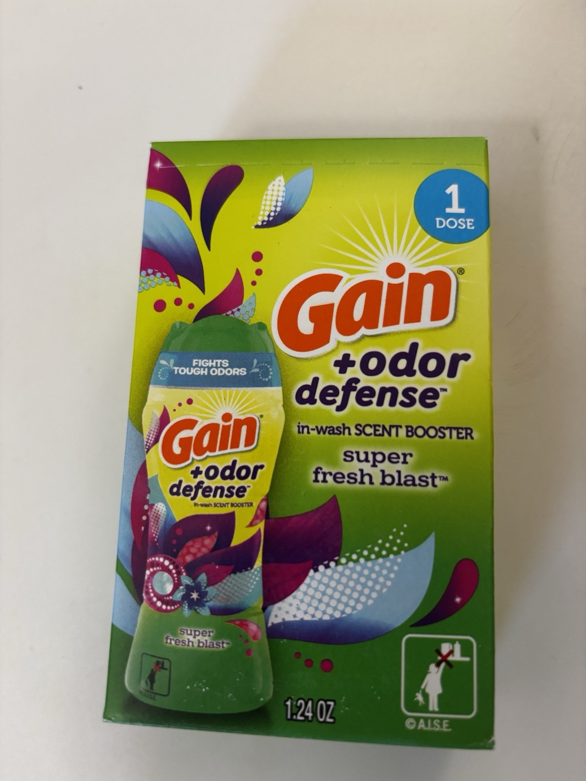 Gain In Wash Scent Booster Odor Defense Super Fresh Blast Fights Odors 1 Dose