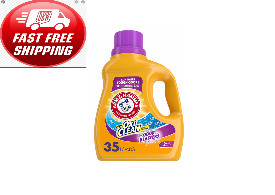 Arm & Hammer Plus OxiClean Odor Blasters Fresh Burst, 35 Loads Liquid Laundry De