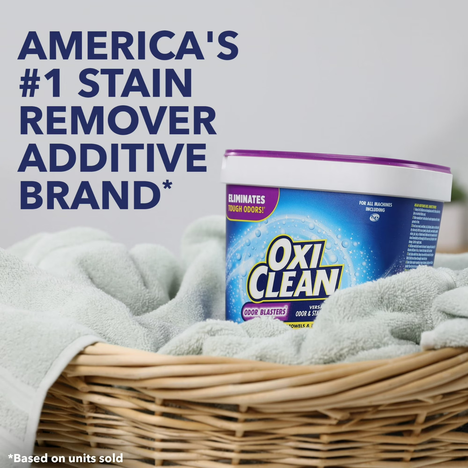 OxiClean Odor Blasters Versatile Odor and Laundry Stain Remover Powder, 5 lb