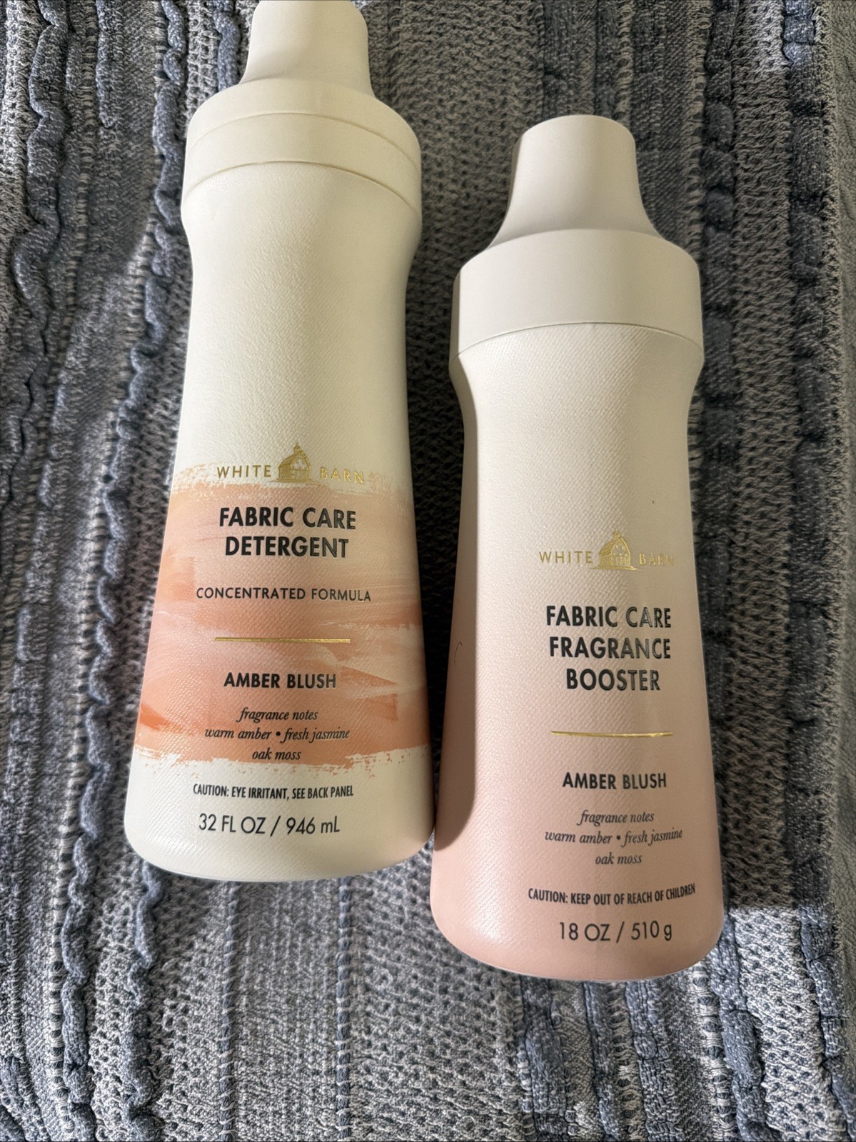 White Barn Bath & Body Works Laundry Fabric Detergent & Booster, AMBER BLUSH