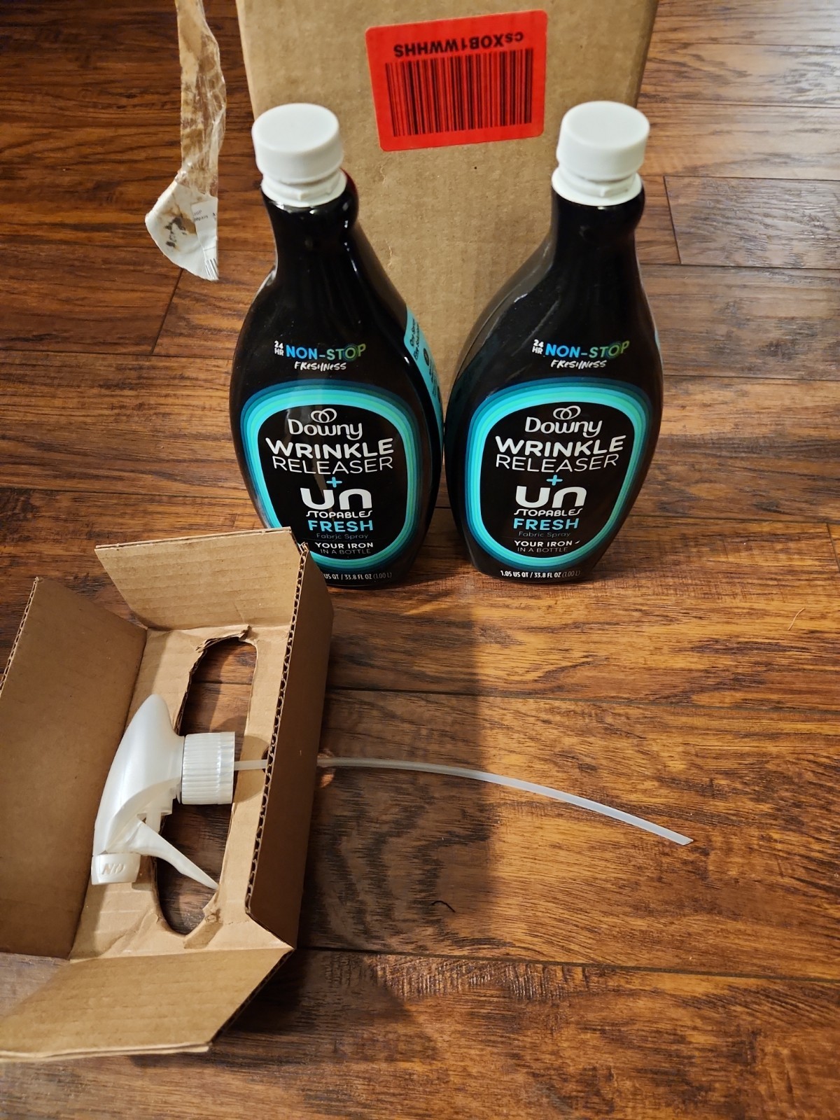 2pk-33.8 fl oz Downy Wrinkle Releaser + Unstopables FRESH Scent Spray NWB