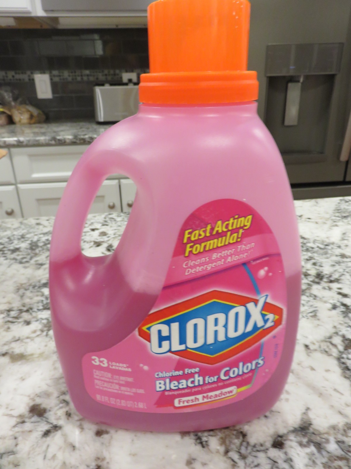 Clorox2 Bleach For Colors Laundry Fresh Meadow 90.8 oz. Discont. Over Half Full