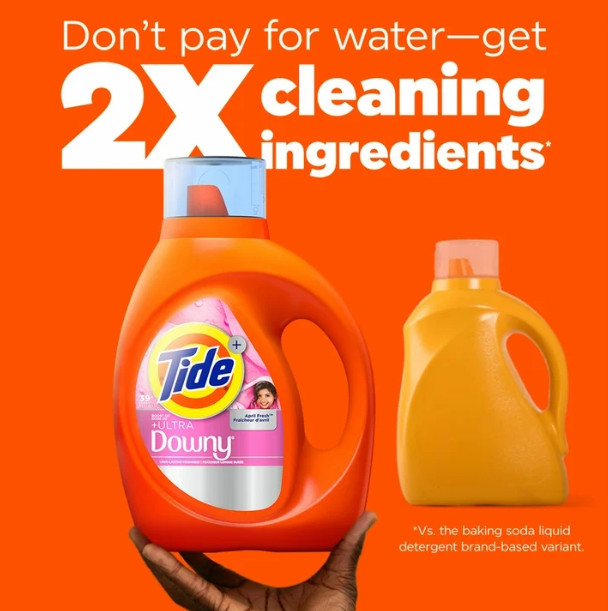 Tide Plus Ultra Downy Liquid Laundry Detergent, April Fresh Scent, 30 fl oz (21)