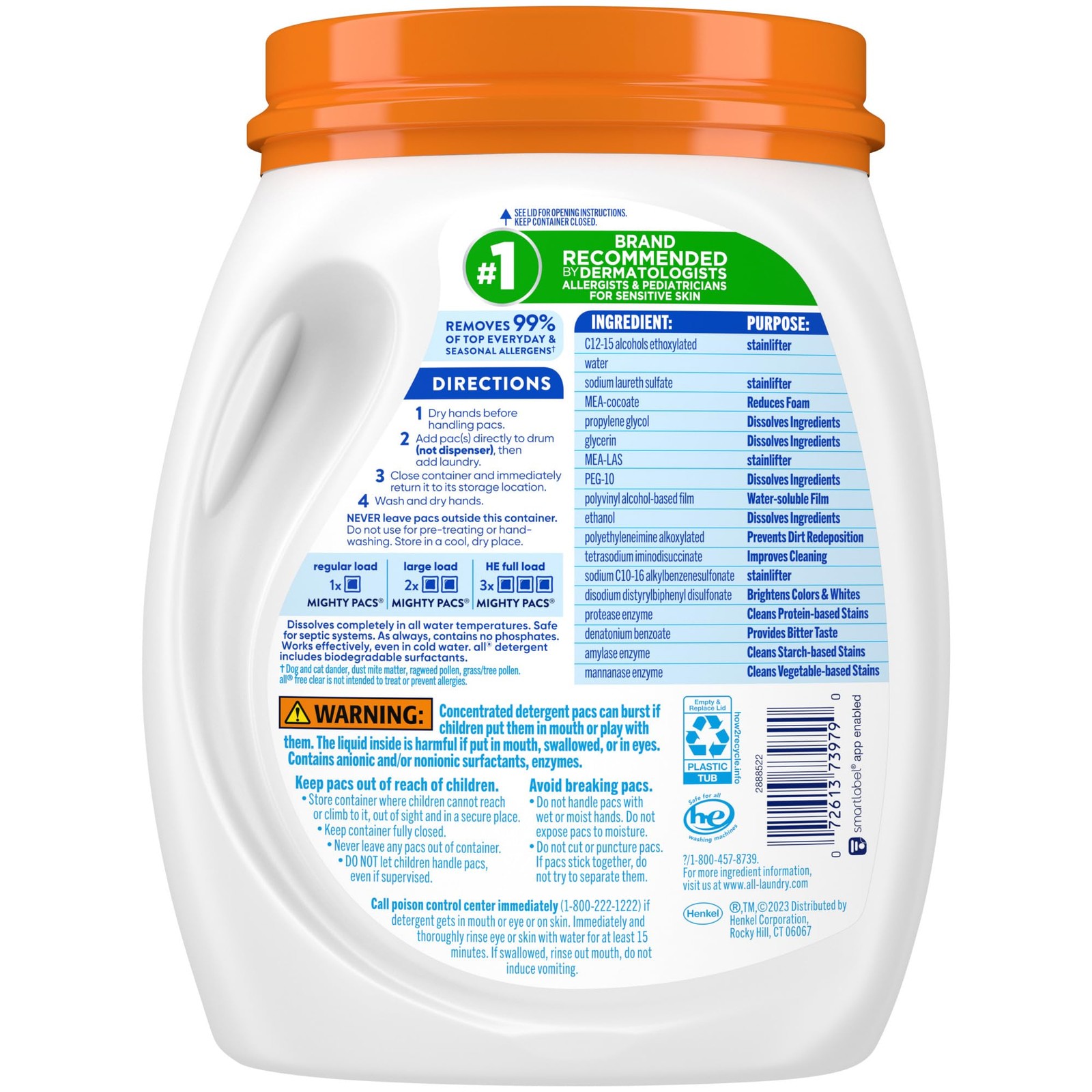 all Laundry Detergent Pacs, Mighty Pacs with OXI Stain Removers and Whiteners,
