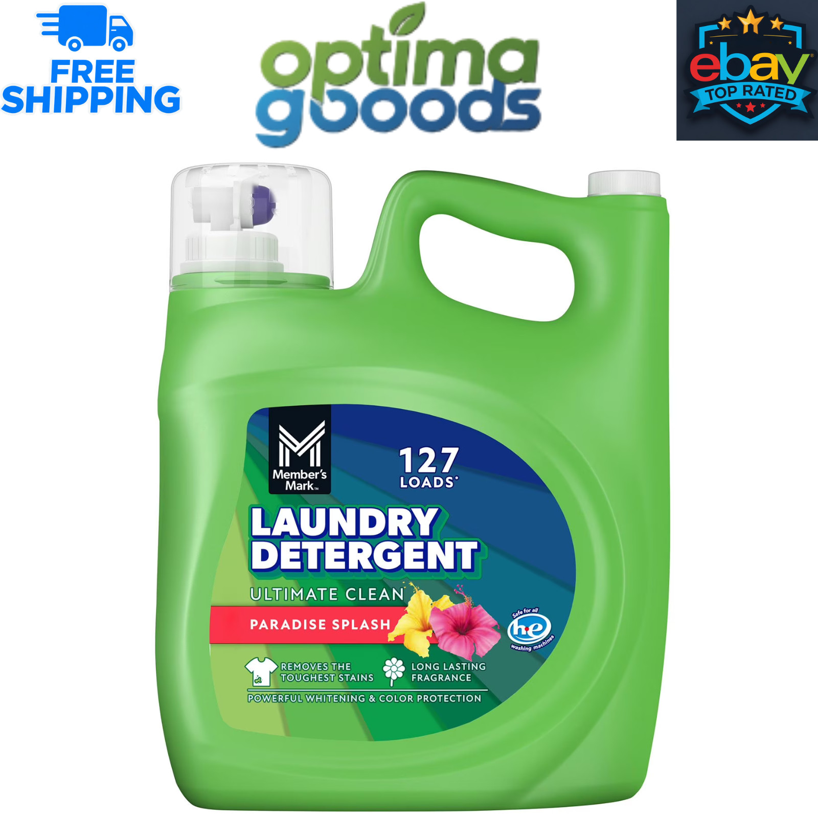 Member’s Mark Liquid Laundry Detergent, Paradise Splash, 127 loads, 196 fl. oz.
