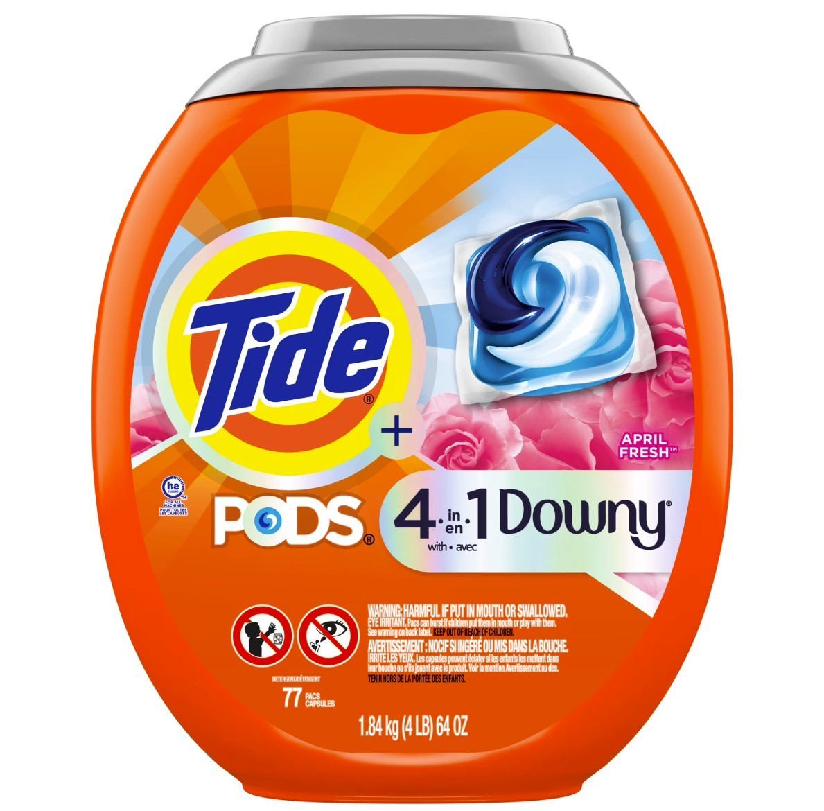 SALE-Tide PODS Laundry Detergent Pacs Downy Freshness 77 Ct 2 Pack 154 Pcs Total