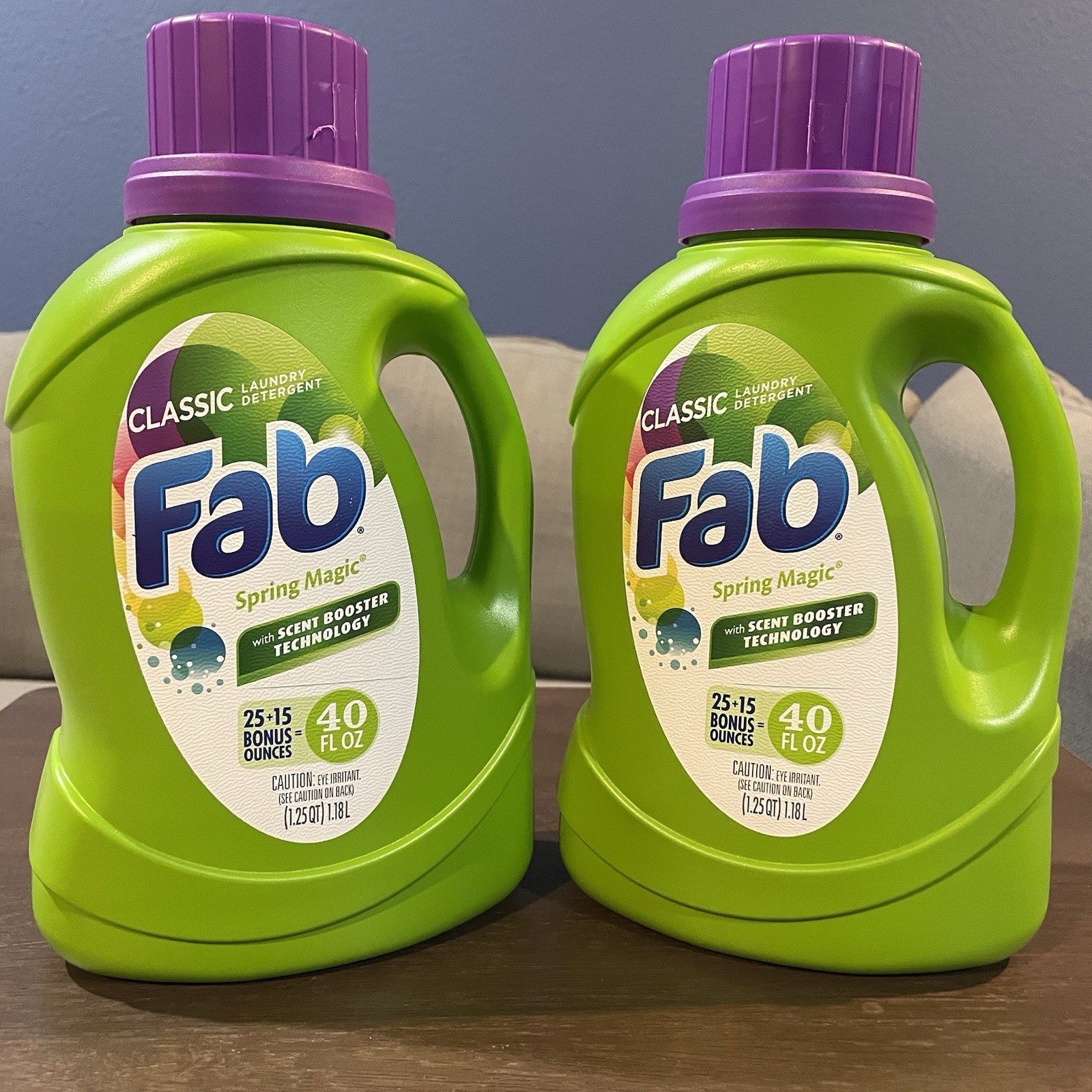 FAB Spring Magic Classic Laundry Detergent Scent Booster 40oz 2 Pack