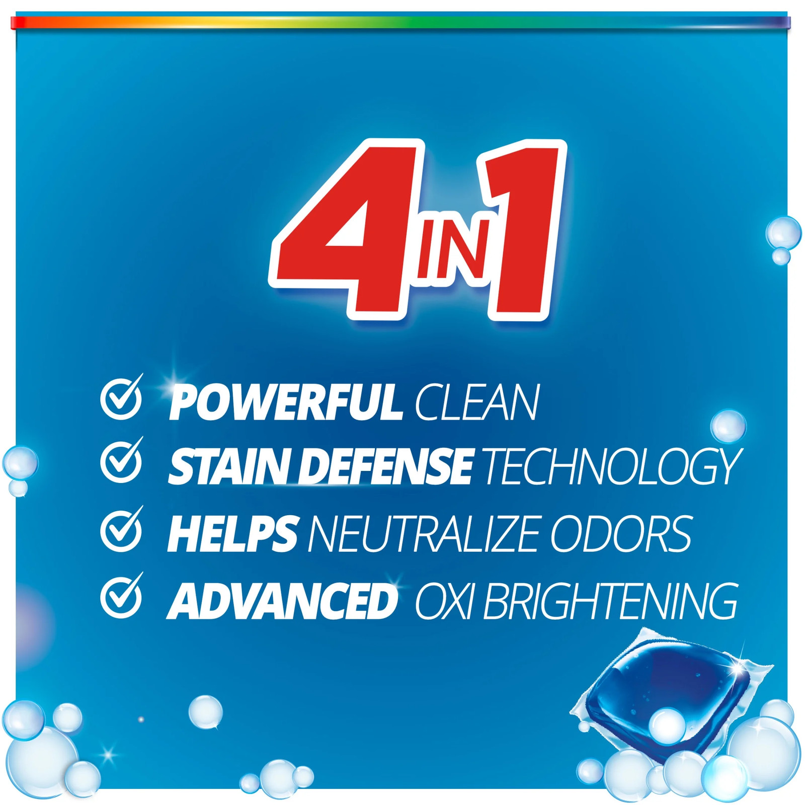 Oxi Power + Odor Fighter Laundry Detergent Pacs, 56 ct