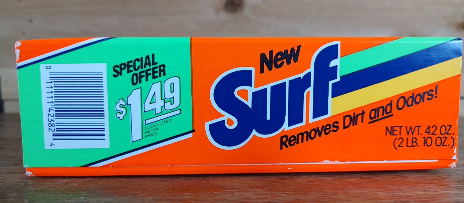 SURF Laundry Detergent Powder Soap Giant Size 42oz Sealed Vintage 1990’s