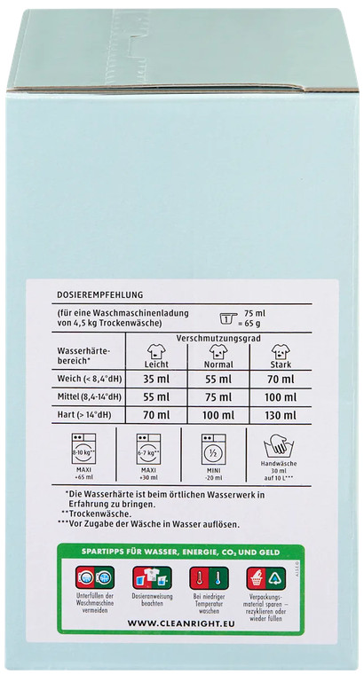 10 x 1.3kg Denkmit Full detergent powder Pure Delight, 20 Wl