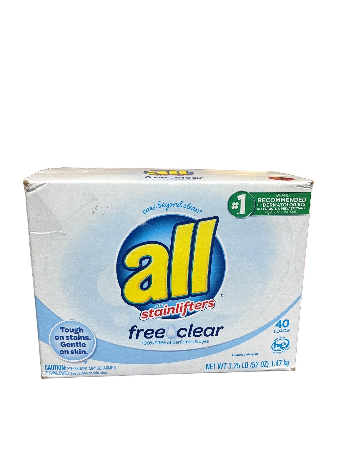 all Free & Clear Powder Laundry Detergent 40 Loads 52 oz