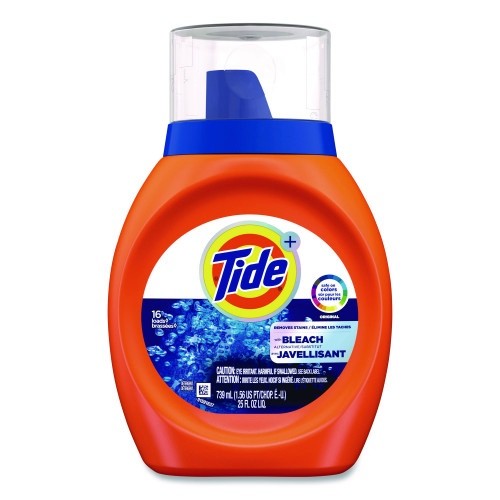 Tide Plus Bleach Alternative Original Scent, 25 oz Bottle, 6/Carton