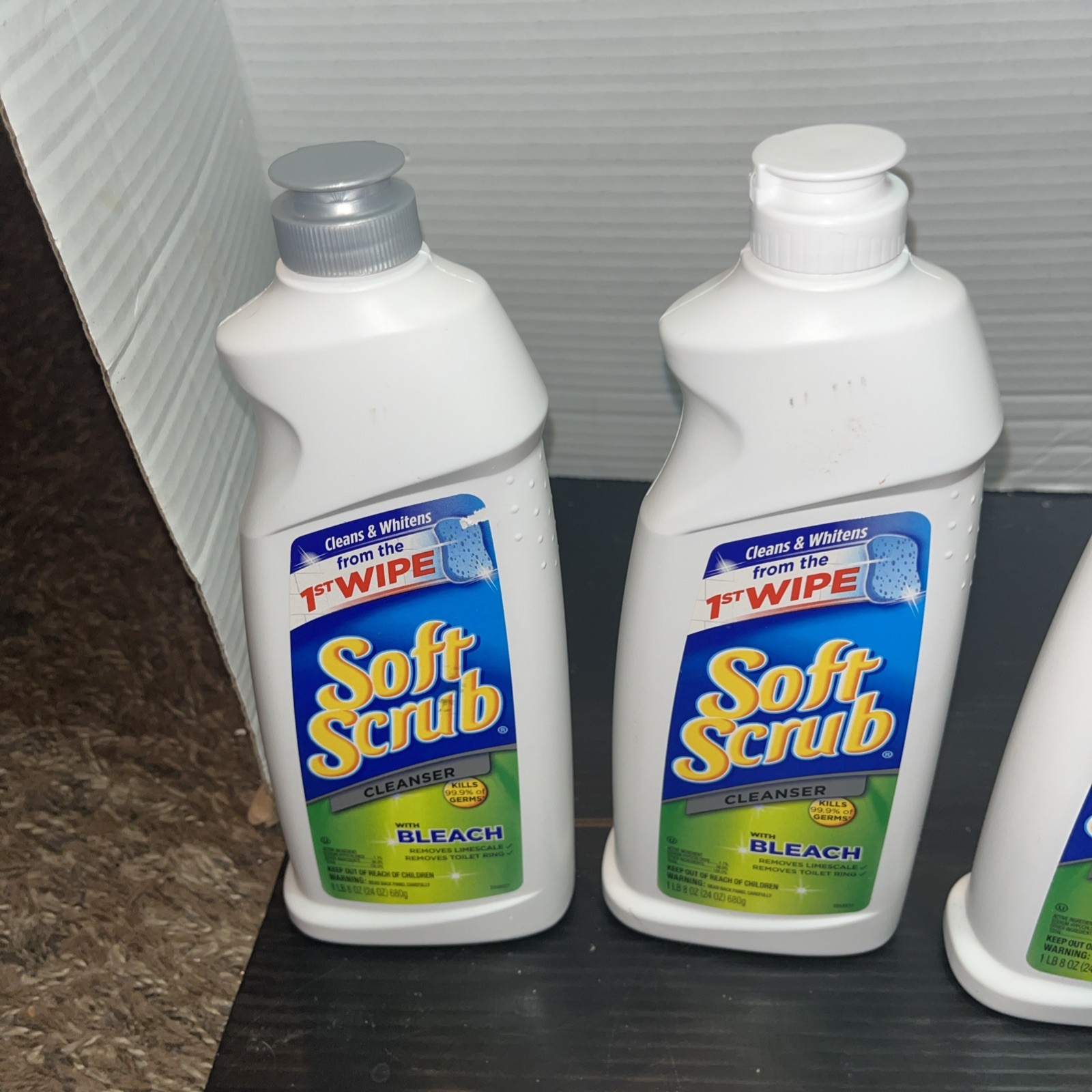 Lot Of 3 Soft Scrub with Bleach Antibacterial Multi Surface Cleanser – 24 oz