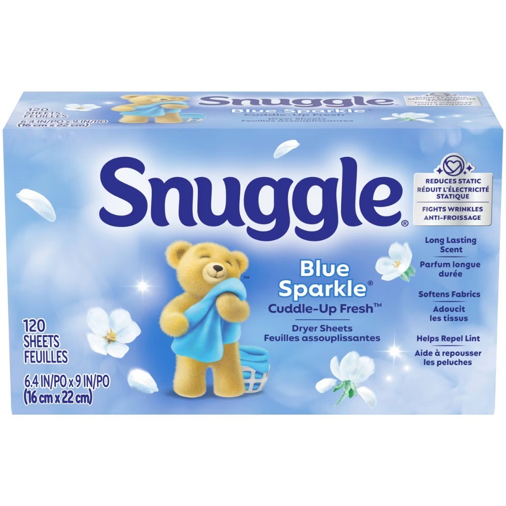 Blue Sparkle Fresh Scent Dryer Sheets – 120ct